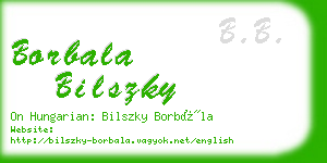 borbala bilszky business card